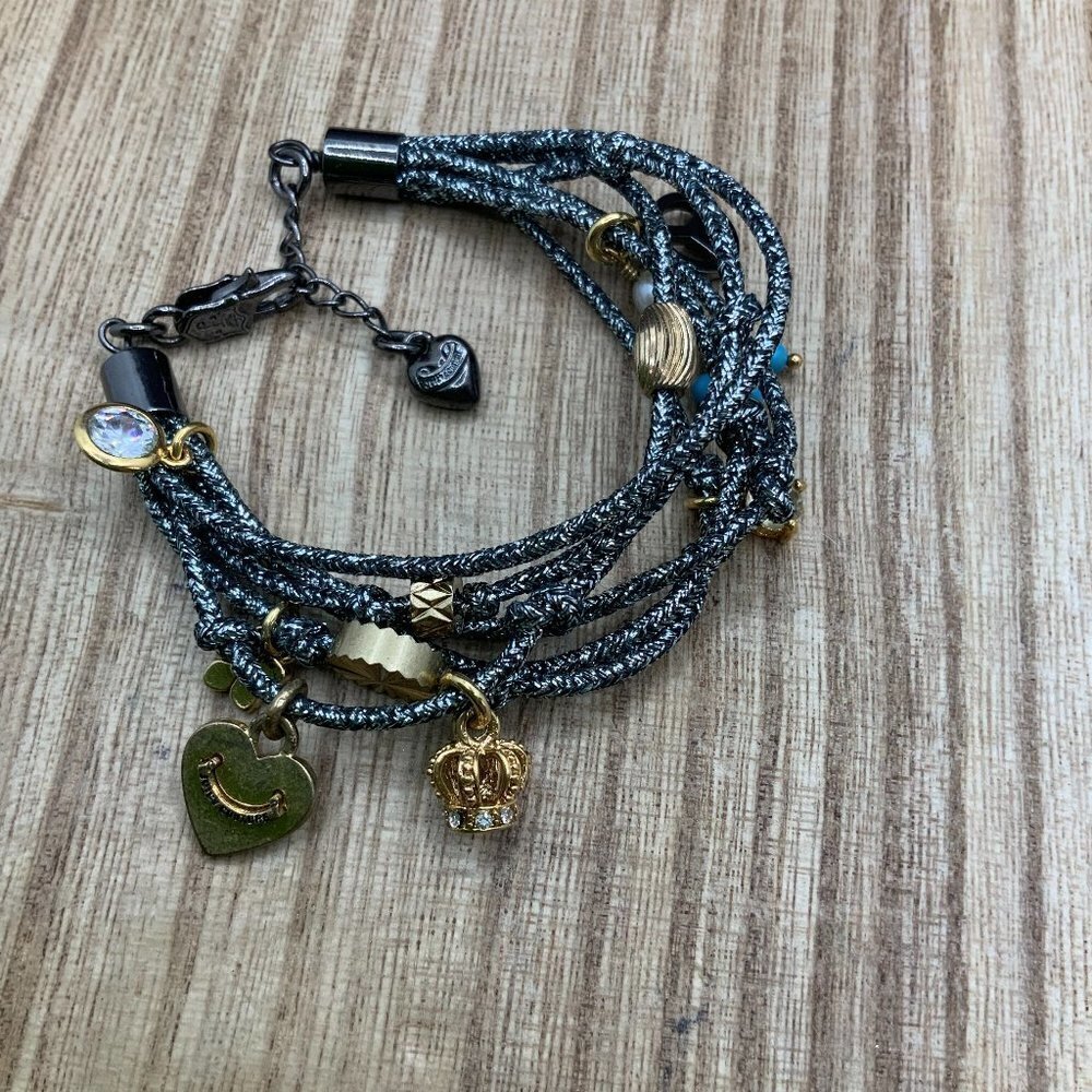 Juicy Couture Multi Strand Multi Charm Bracelet